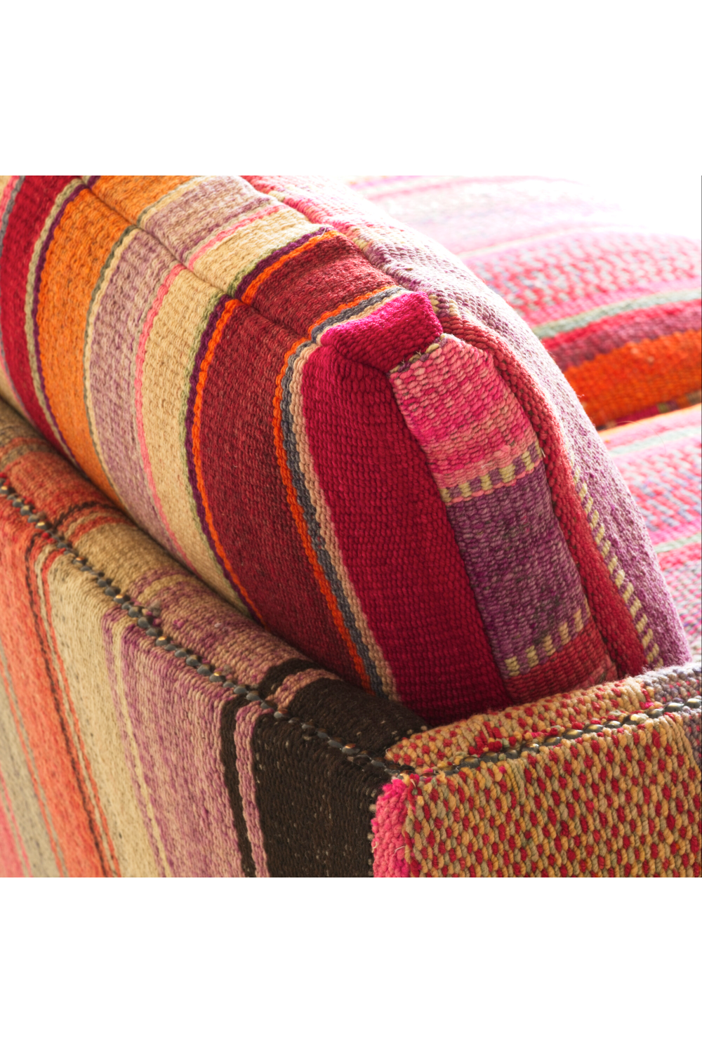 Multi-colored Wool Upholstered Sofa | Andrew Martin Regal | Oroa.com