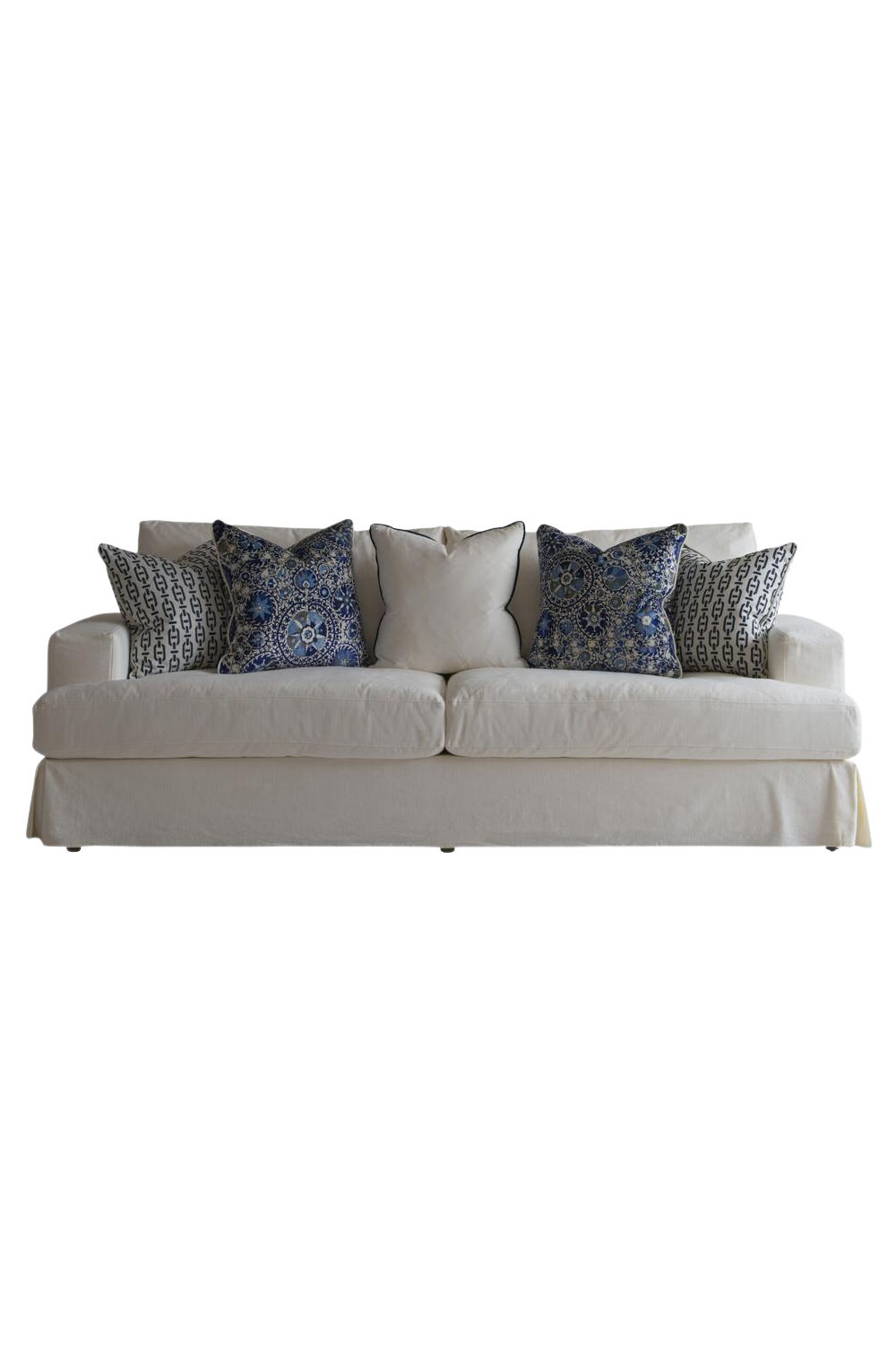 White Linen Classic Sofa | Andrew Martin Strand | Oroa.com