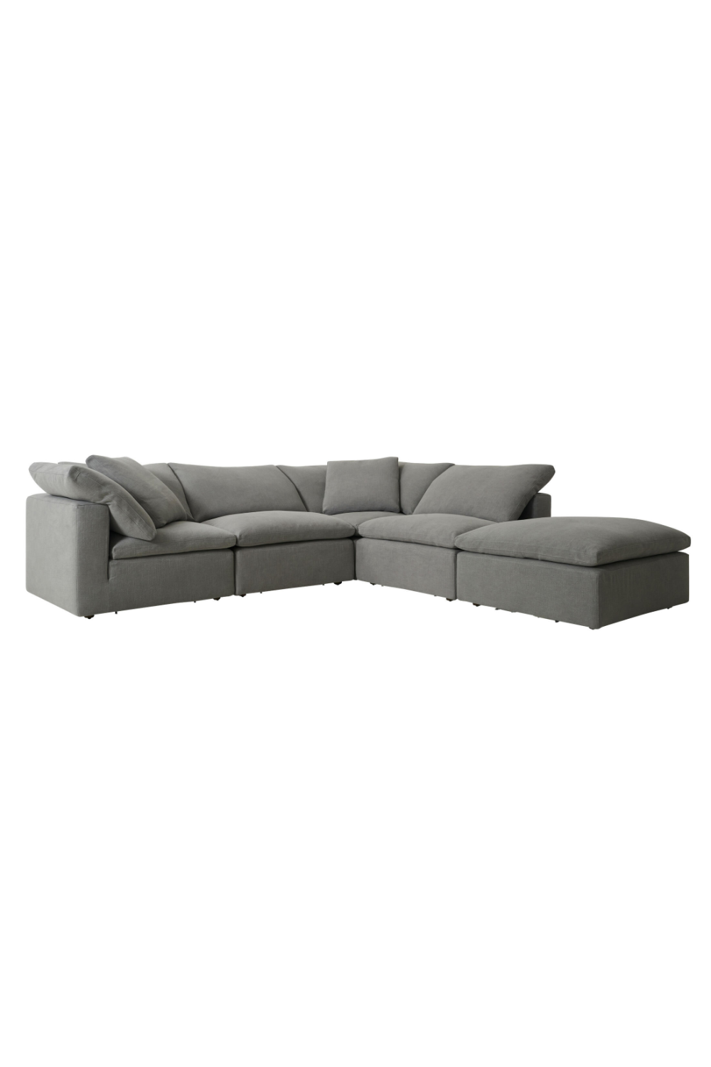 Gray Cotton Sectional Sofa L | Andrew Martin Truman | Oroa.com