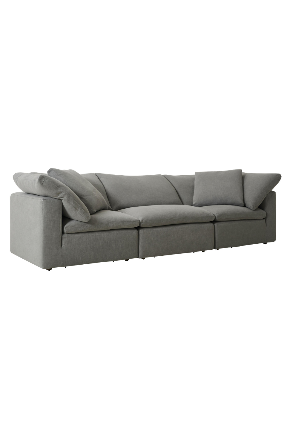 Gray Cotton Sectional Sofa L | Andrew Martin Truman | Oroa.com