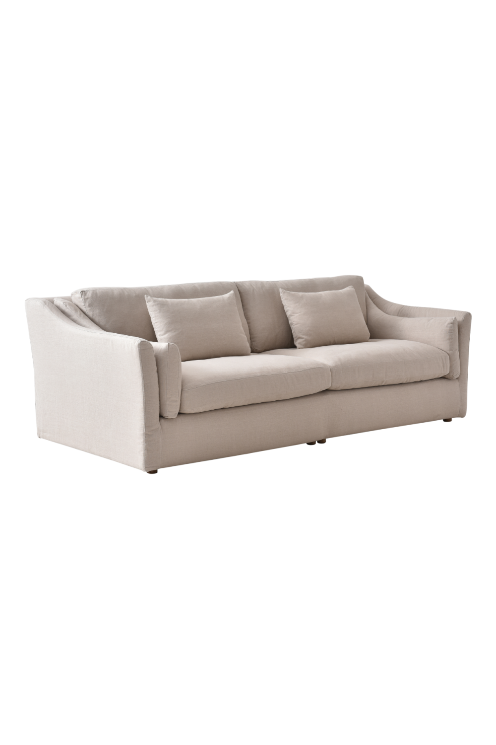 Neutral Linen 4-Seater Sofa | Andrew Martin Lagoon | Oroa.com