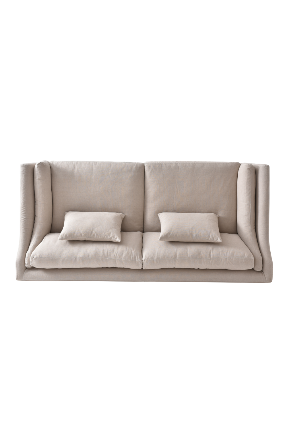 Neutral Linen 4-Seater Sofa | Andrew Martin Lagoon | Oroa.com