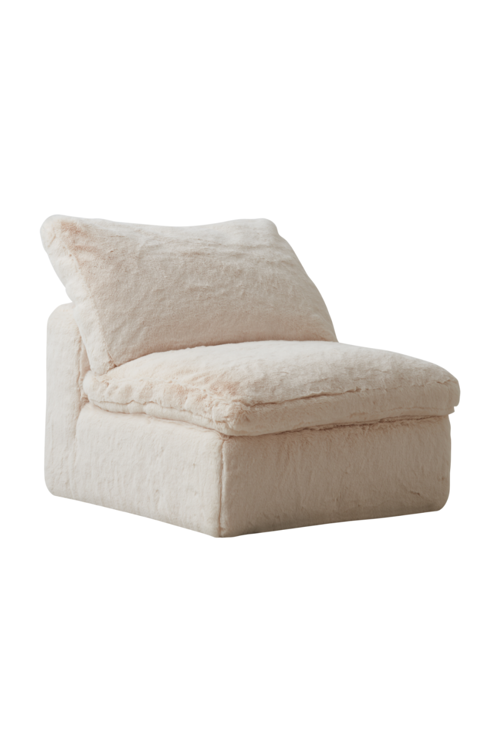 Cream Fur Sectional Sofa | Andrew Martin Truman Junior | Oroa.com