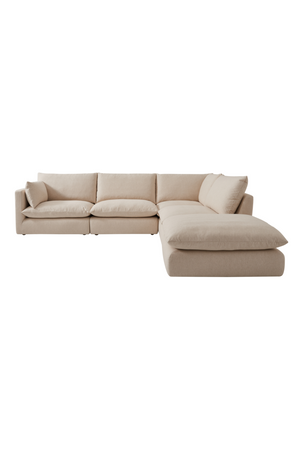 Cream Linen Sectional Sofa | Andrew Martin Clinton | Oroatrade.com