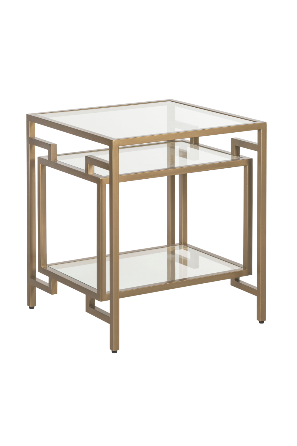 Glass in Golden Frame Side Table | Andrew Martin Architect | OROA
