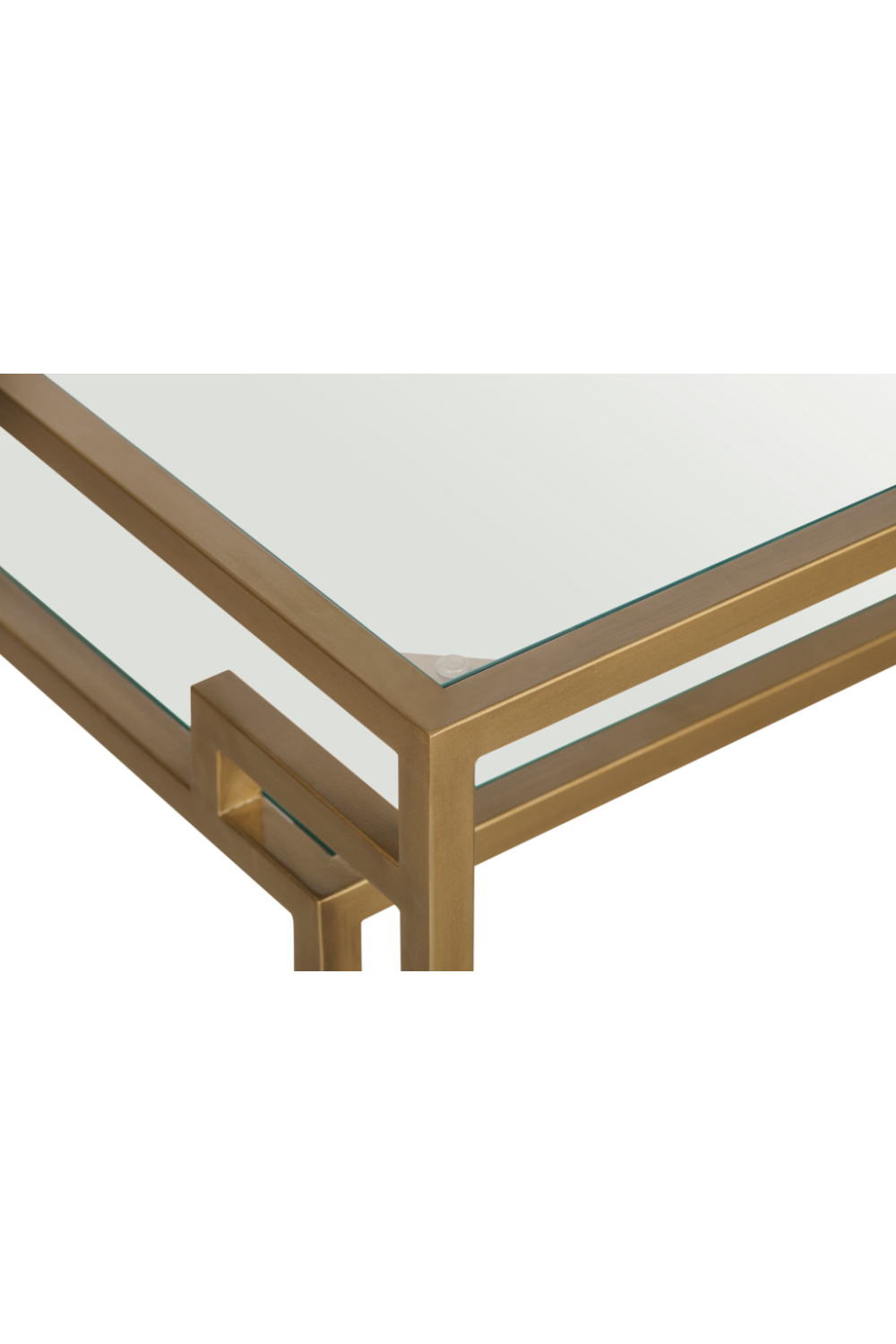 Glass in Golden Frame Side Table | Andrew Martin Architect | OROA
