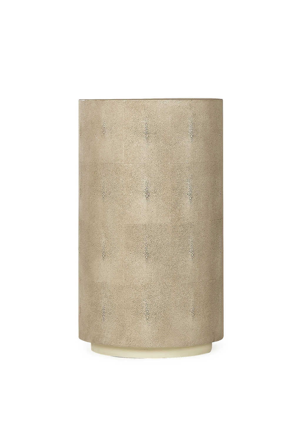 Ivory Shagreen Cylindrical Side Table S | Andrew Martin Braden