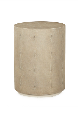 Ivory Shagreen Cylindrical Side Table L | Andrew Martin Braden | OROA