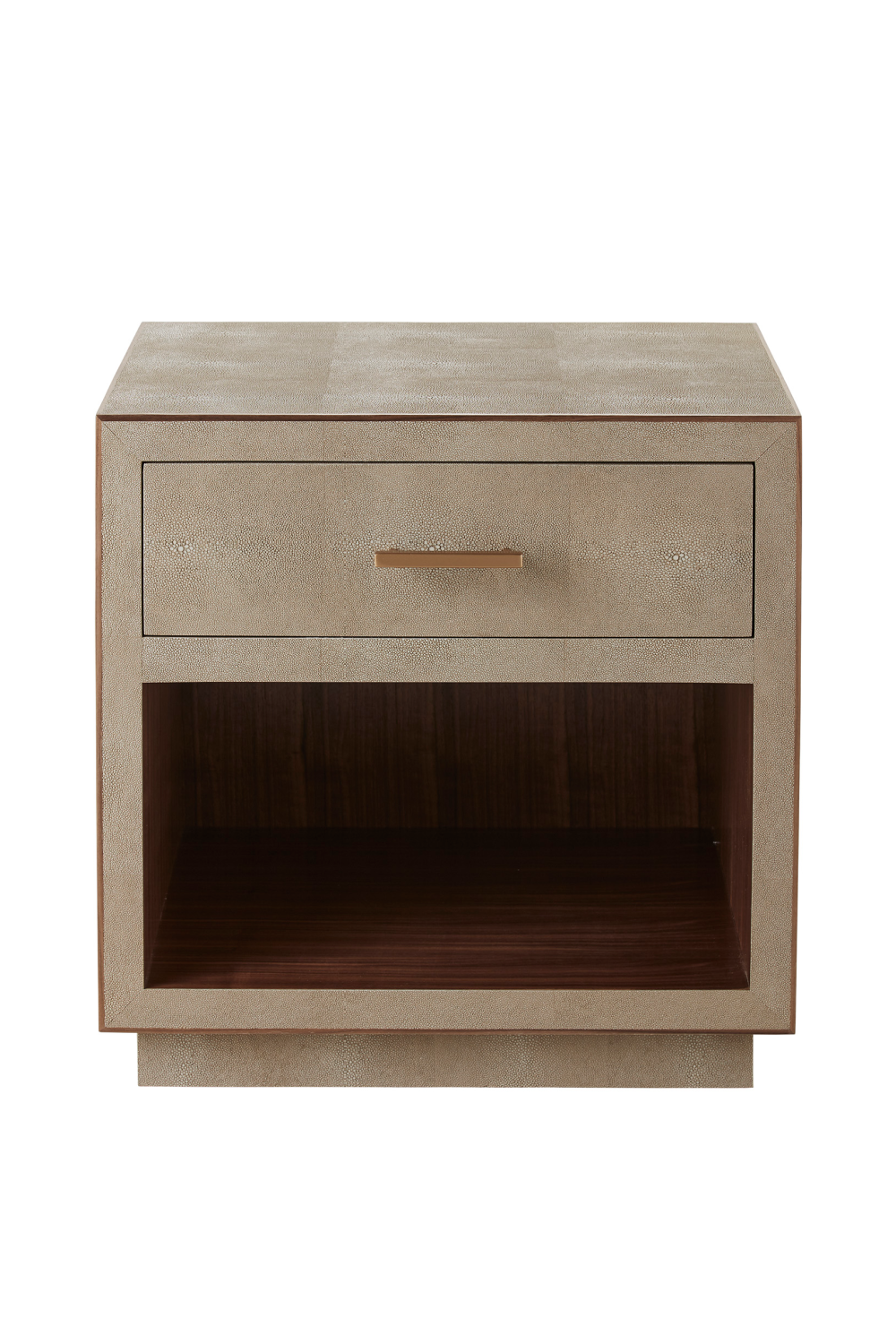 Cream Shagreen with Drawer Bedside Table | Andrew Martin Fitz | OROA