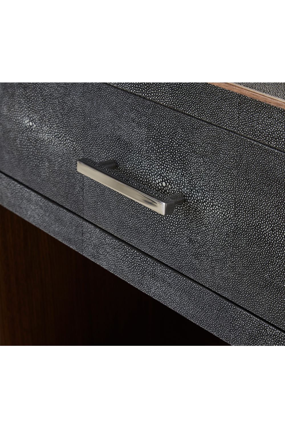 Gray Shagreen with Drawer Bedside Table | Andrew Martin Fitz | OROA