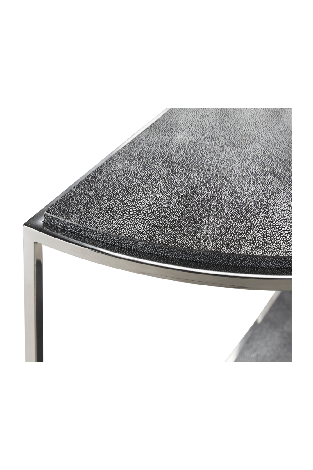 Half Moon Gray Shagreen Console Table | Andrew Martin Elise | OROA