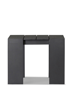 Gray Metal Outdoor Side Table | Andrew Martin Bora | OROA