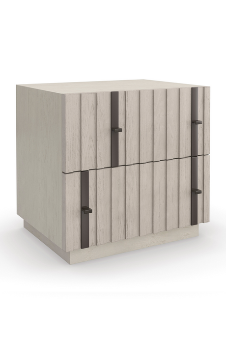 Wooden 2-Drawer Bedside Table | Andrew Martin Clancy | Oroa.com