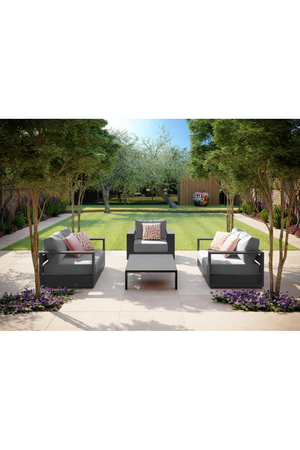 Gray Metal Outdoor Coffee Table | Andrew Martin Bora | Oroa.com