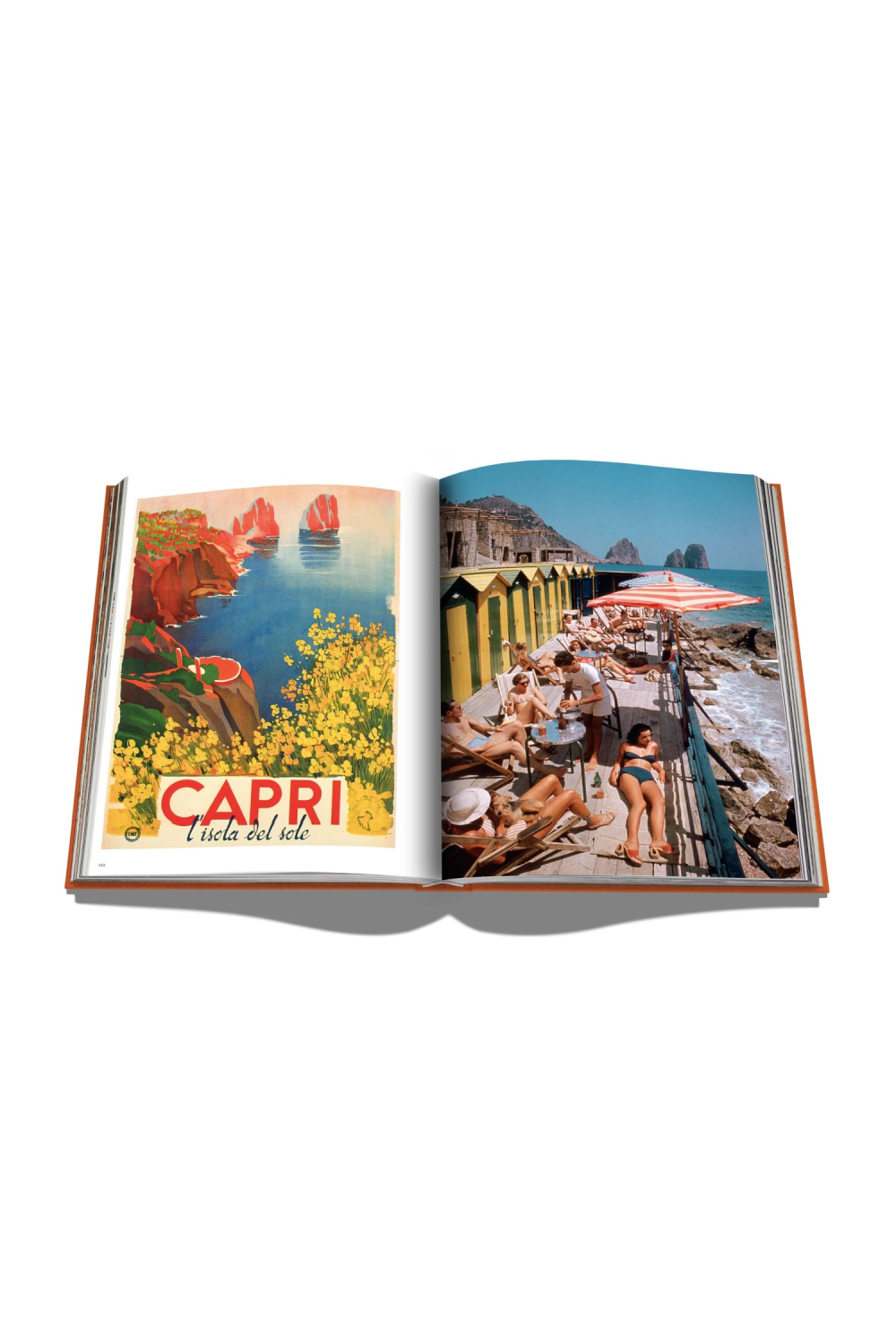 Travel Linen Hardcover Book | Assouline Capri Dolce Vita | Oroa.com