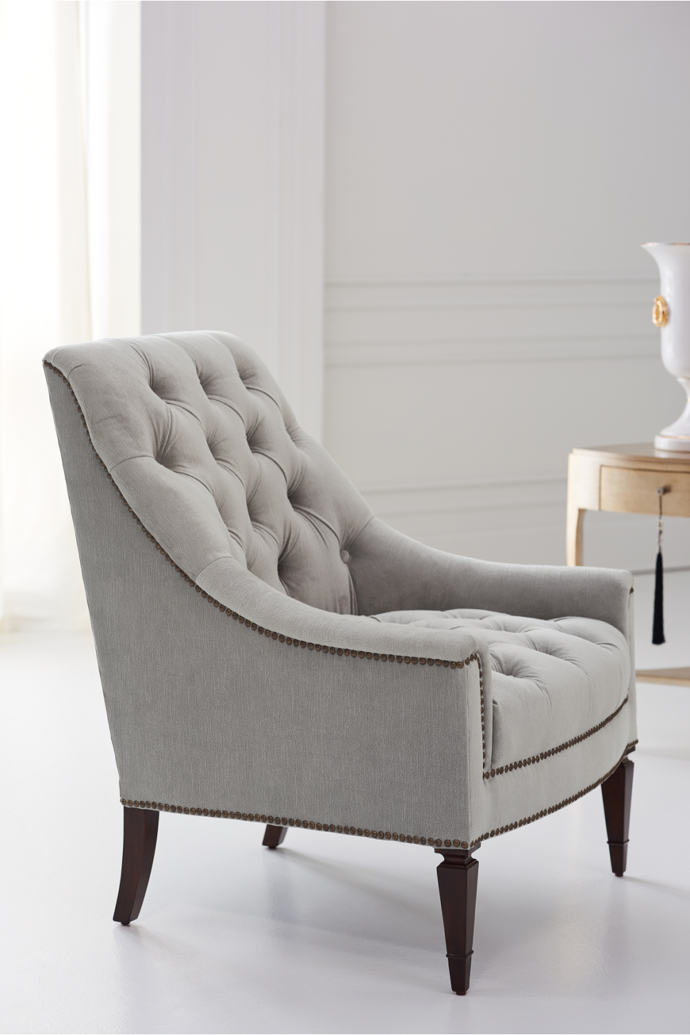 Tufted Lounge Chair | Caracole Classic Elegance | Oroa.com