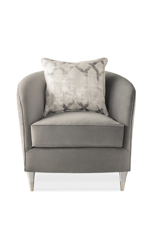 Gray Barrel Lounge Chair | Caracole Farrah | Oroa.com