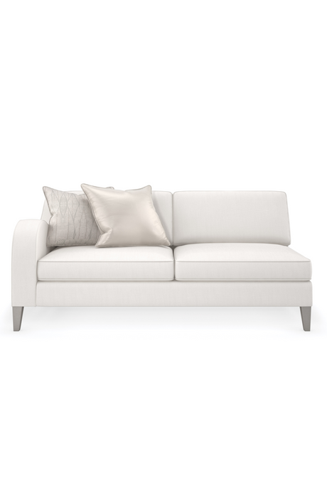 Cream Modern Loveseat | Caracole Victoria | Oroa.com