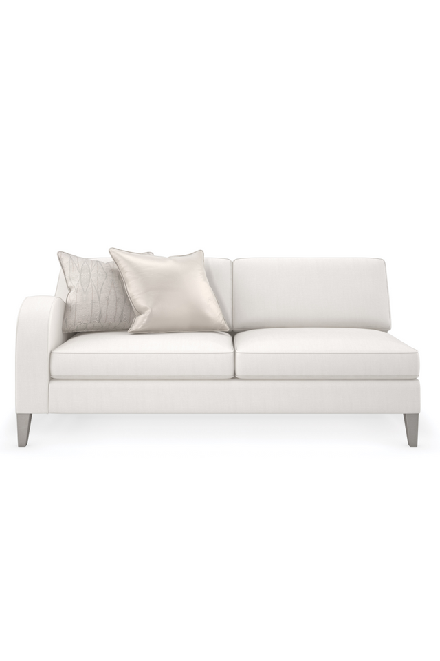 Cream Modern Loveseat | Caracole Victoria | Oroa.com