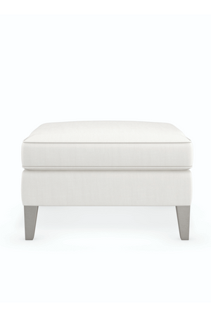 Cream Cushioned Ottoman | Caracole Victoriav | Oroa.com