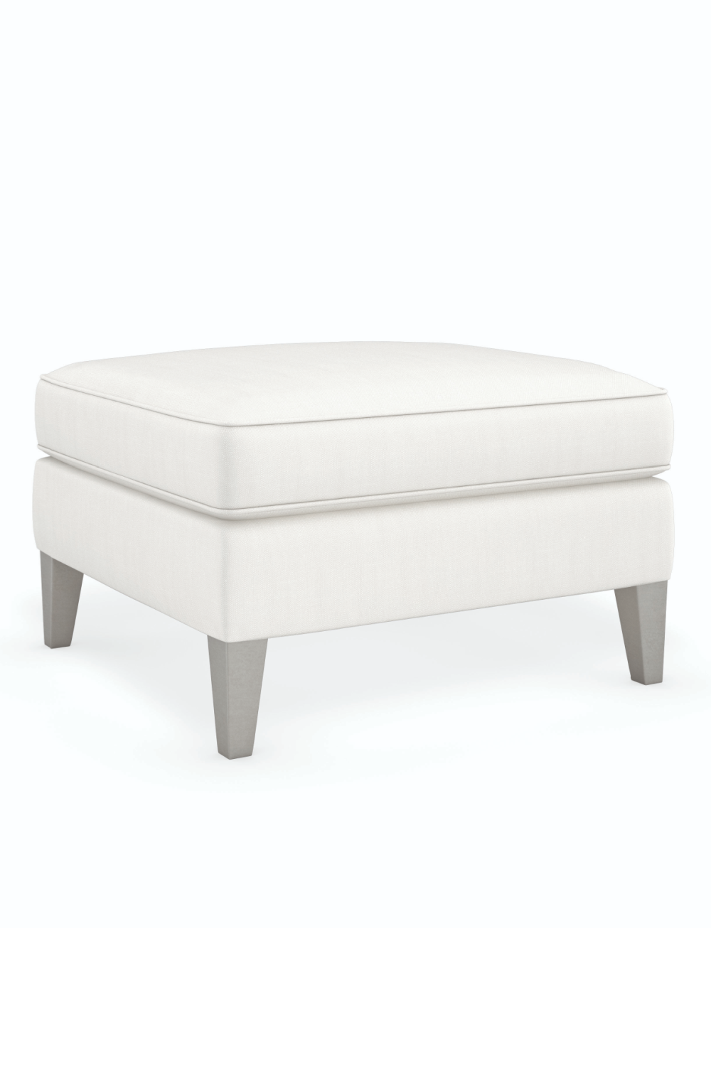 Cream Cushioned Ottoman | Caracole Victoriav | Oroa.com