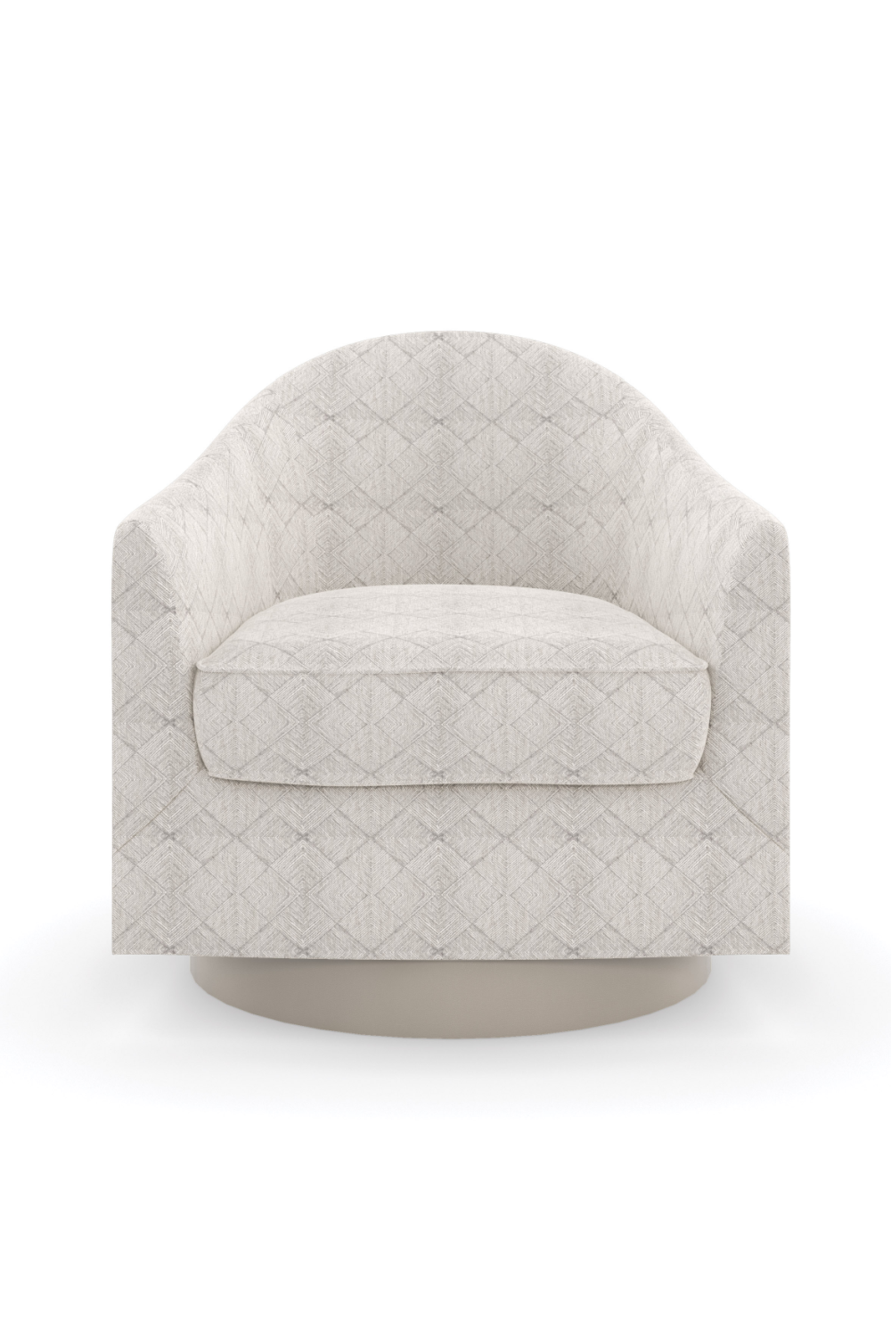 Diamond-Patterned Swivel Chair | Caracole Victoria | Oroa.com