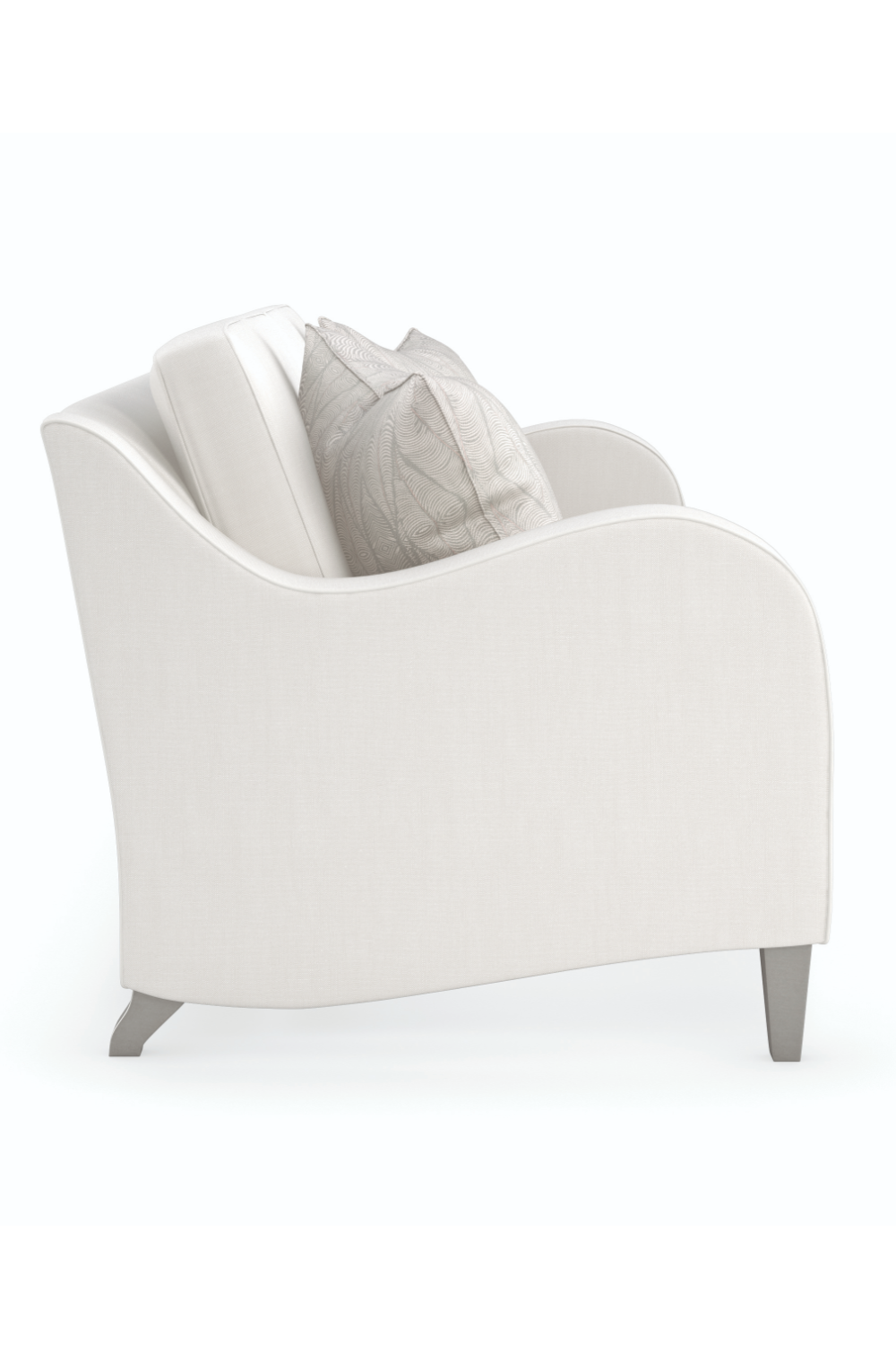 White Modern Classic Sofa | Caracole Victoria | Oroa.com