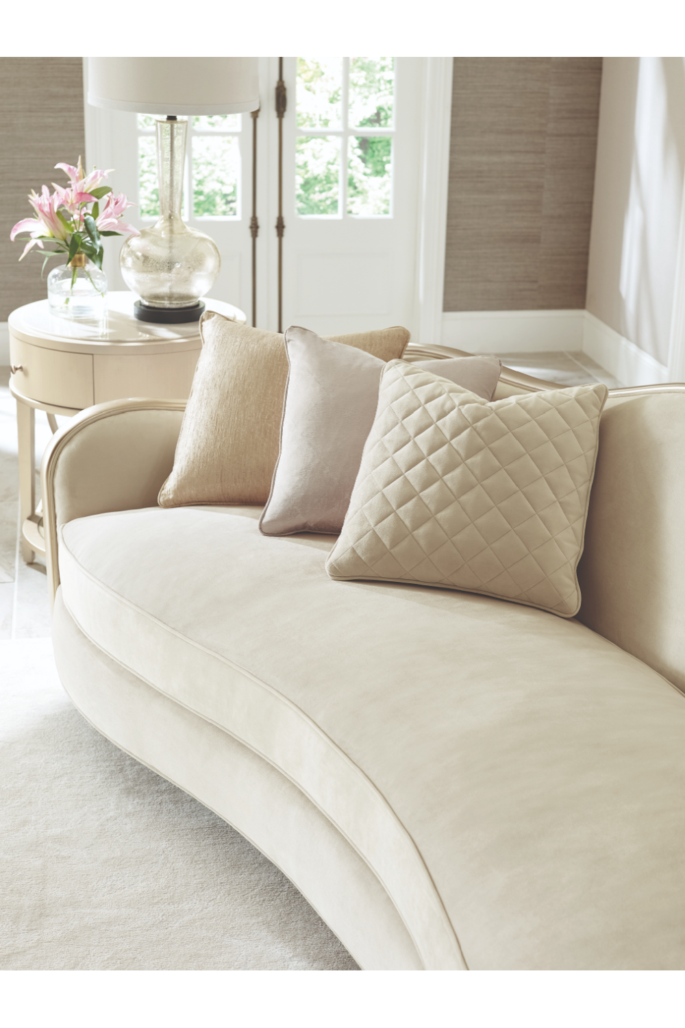 Beige Modern Classic Sofa | Caracole Adela | Oroa.com