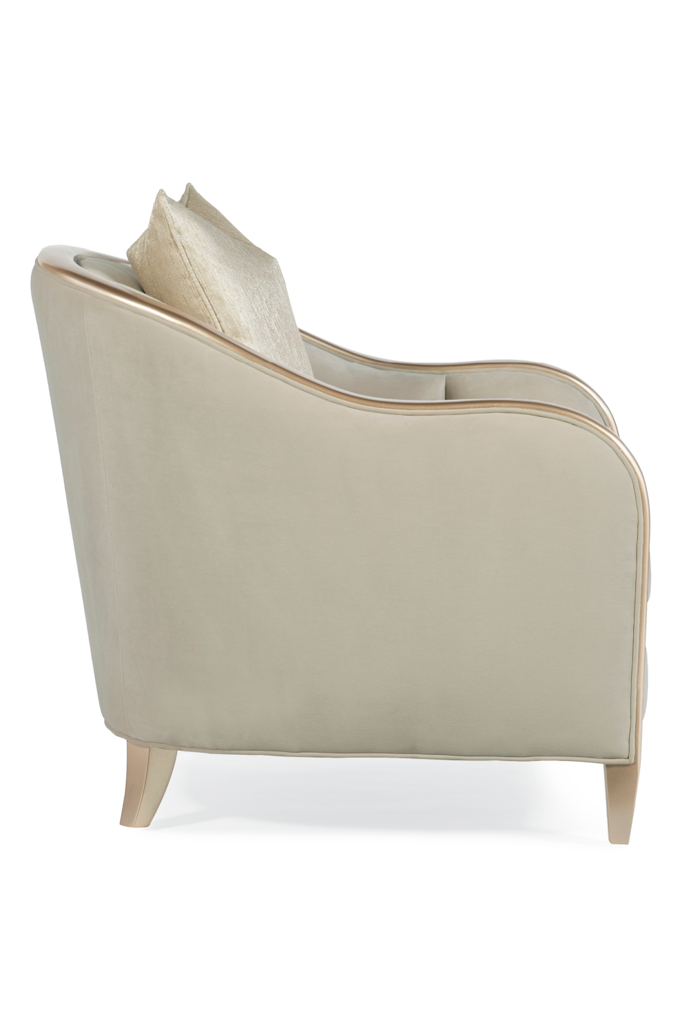 Channeled Velvet Lounge Chair | Caracole Adela | Oroa.com