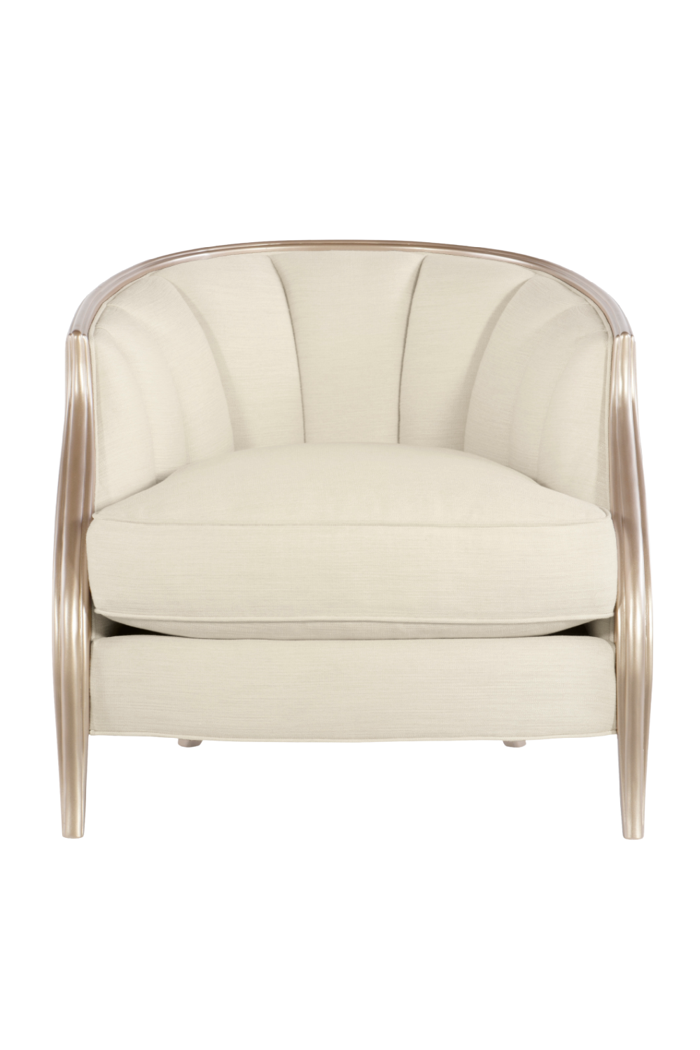 Cream Bouclé Lounge Chair | Caracole Adela | Oroa.com