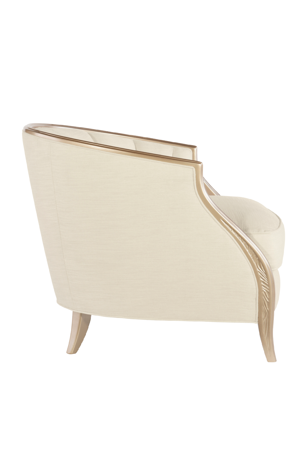 Cream Bouclé Lounge Chair | Caracole Adela | Oroa.com