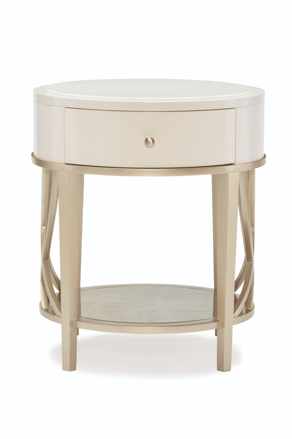 Alabaster Modern End Table | Caracole Adela | Oroa.com