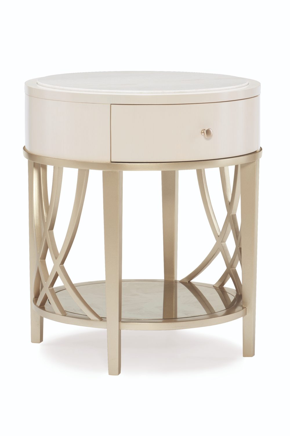 Alabaster Modern End Table | Caracole Adela | Oroa.com
