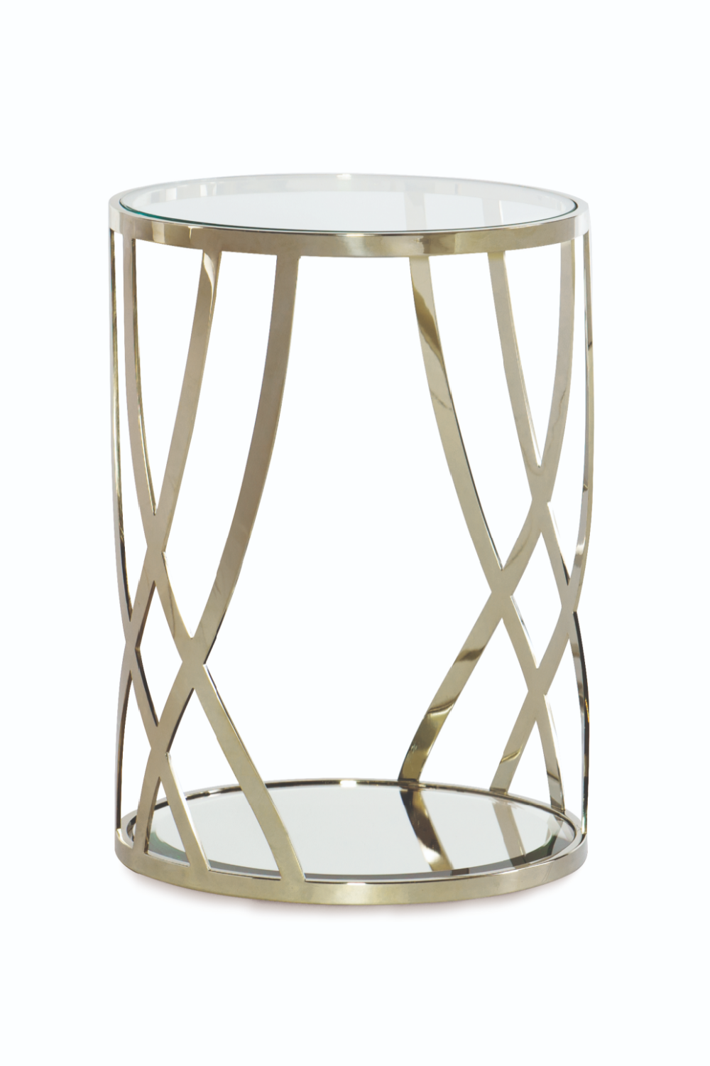 Glass Modern Round Table | Caracole Adela | Oroa.com