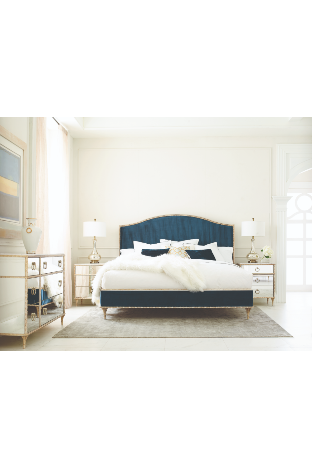 Vintage Style White Dresser | Caracole Double | Oroa.com