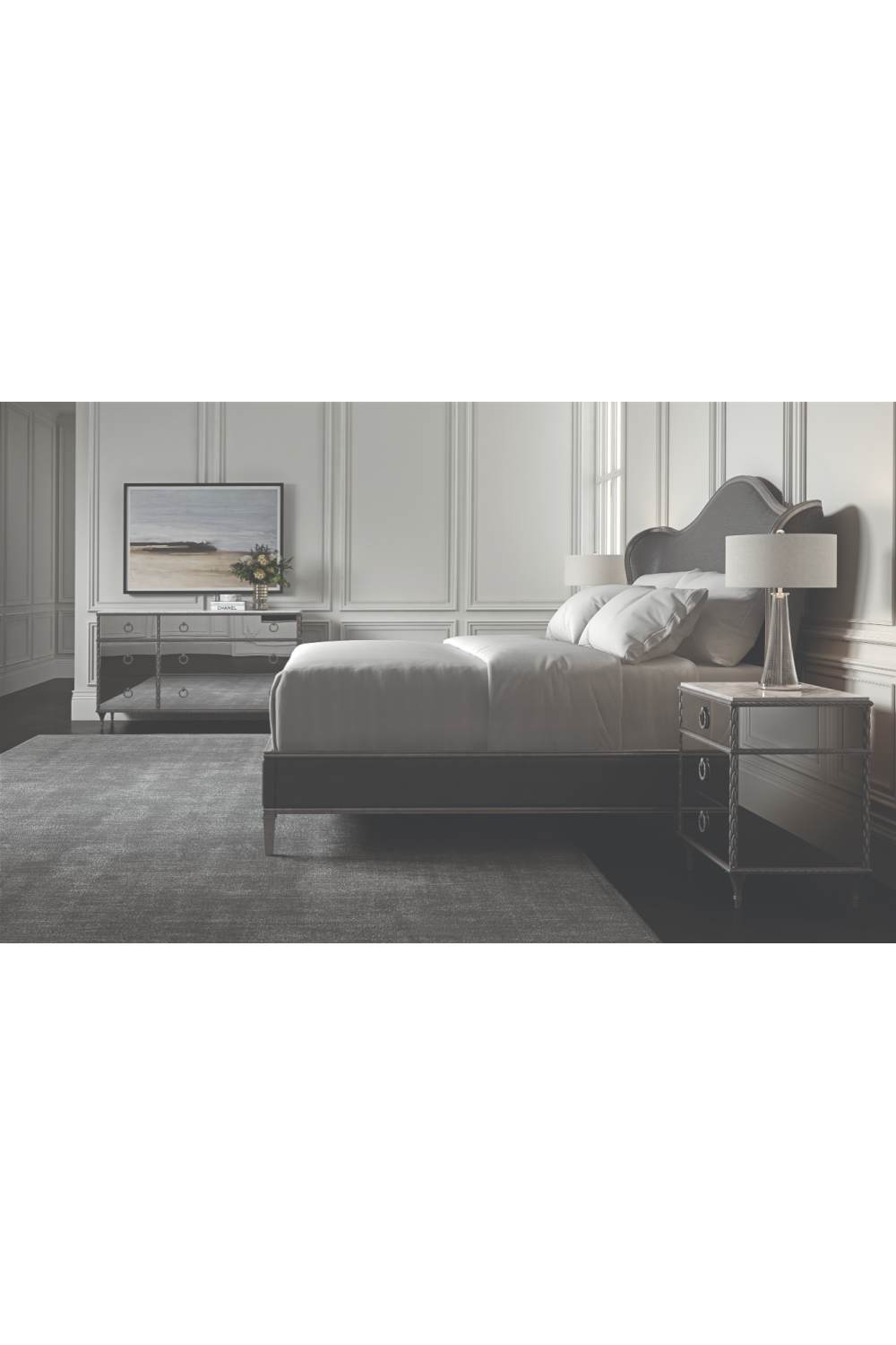 Mirrored Front Dresser | Caracole Fontainebleu | Oroa.com