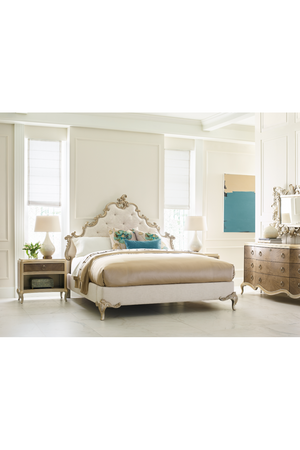 Mid-Century Modern Hardwood Nightstand | Caracole Fontainebleau | Oroa.com