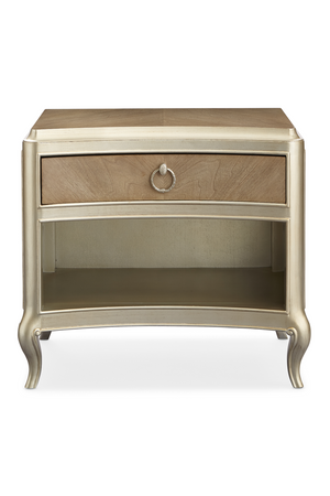 Mid-Century Modern Hardwood Nightstand | Caracole Fontainebleau | Oroa.com