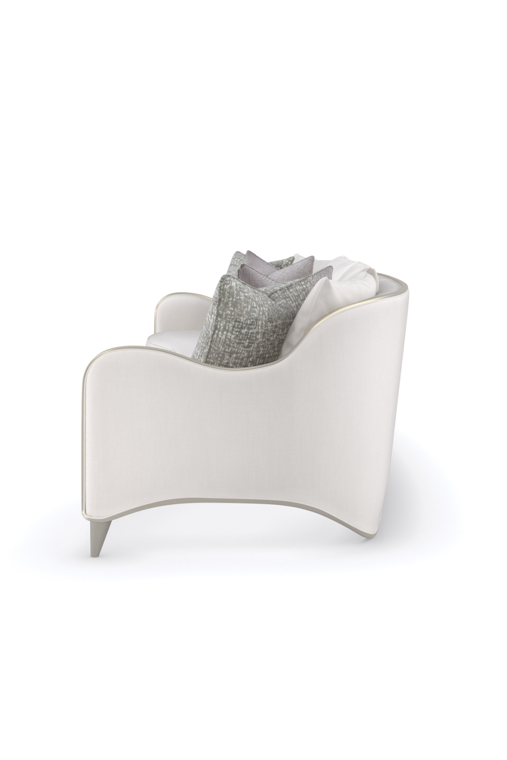 White Chenille Modular Sofa | Caracole Lillian | Oroa.com