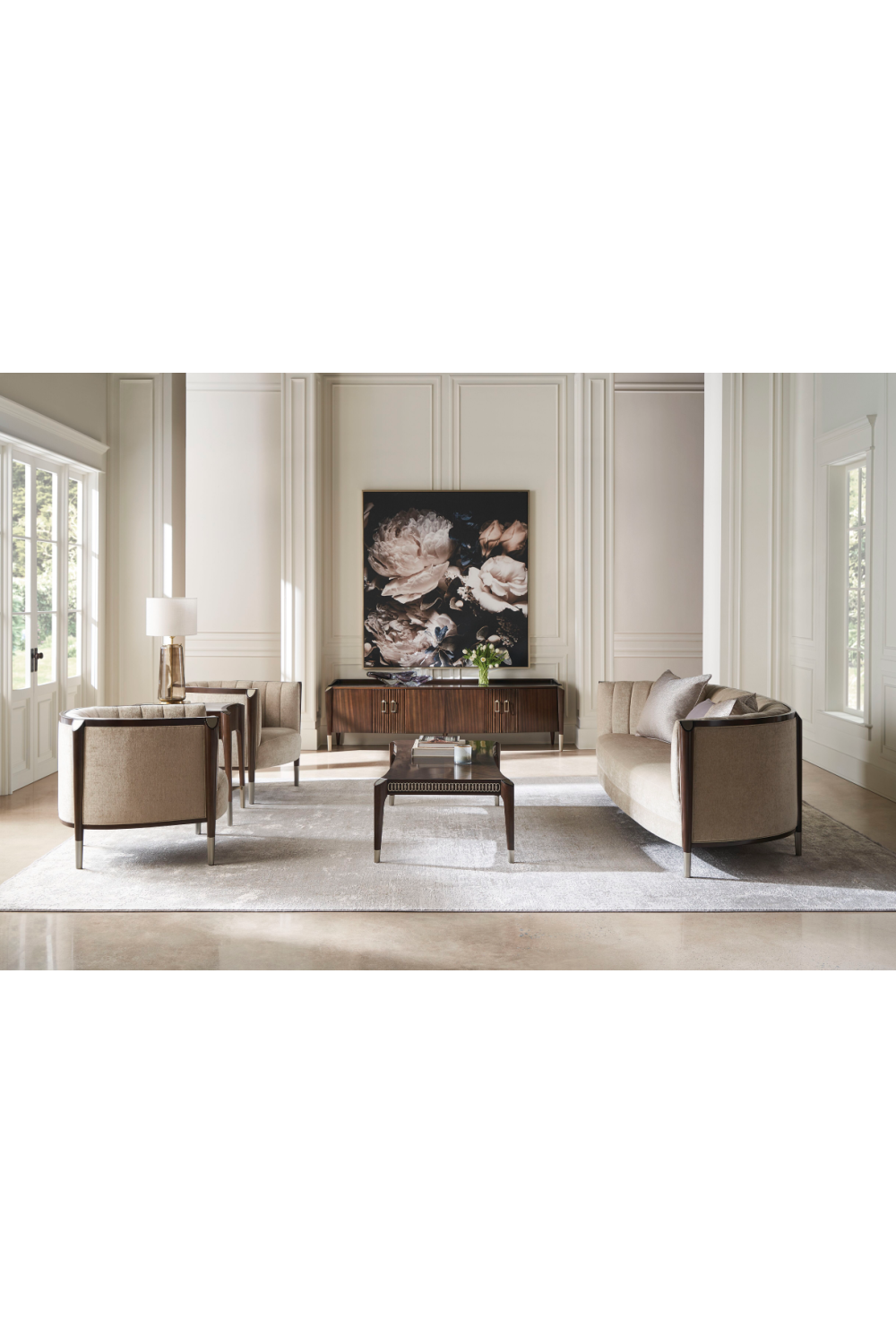 Brown Wooden Classic Coffee Table | Caracole The Oxford | Oroa.com