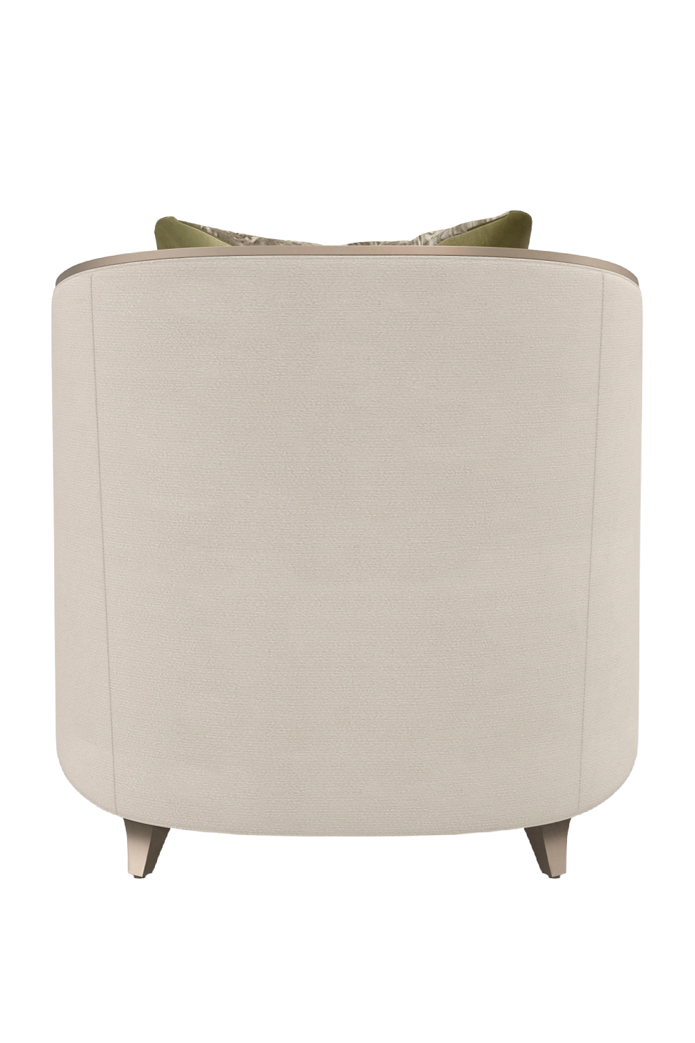 Cream Modern Barrel Chair | Caracole Valentina Matching | Oroa.com