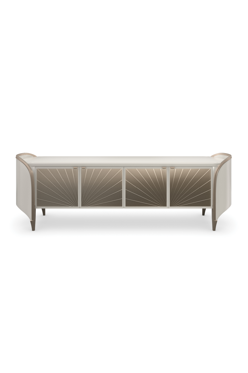 Oval Modern Media Cabinet | Caracole Valentina | Oroa.com