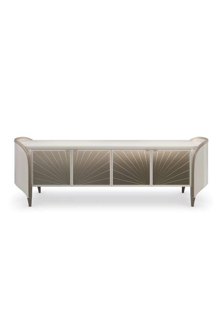 Oval Modern Media Cabinet | Caracole Valentina | Oroa.com
