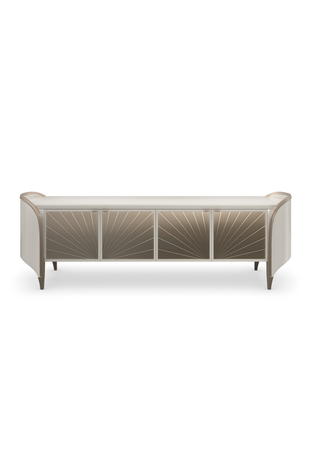 Oval Modern Media Cabinet | Caracole Valentina | Oroa.com