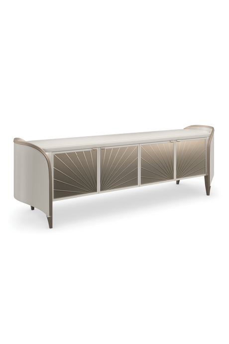 Oval Modern Media Cabinet | Caracole Valentina | Oroa.com