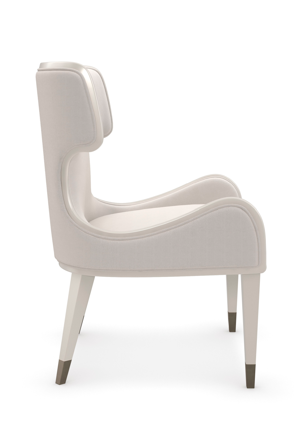 Sculptural White Modern Armchair | Caracole Valentina | Oroa.com