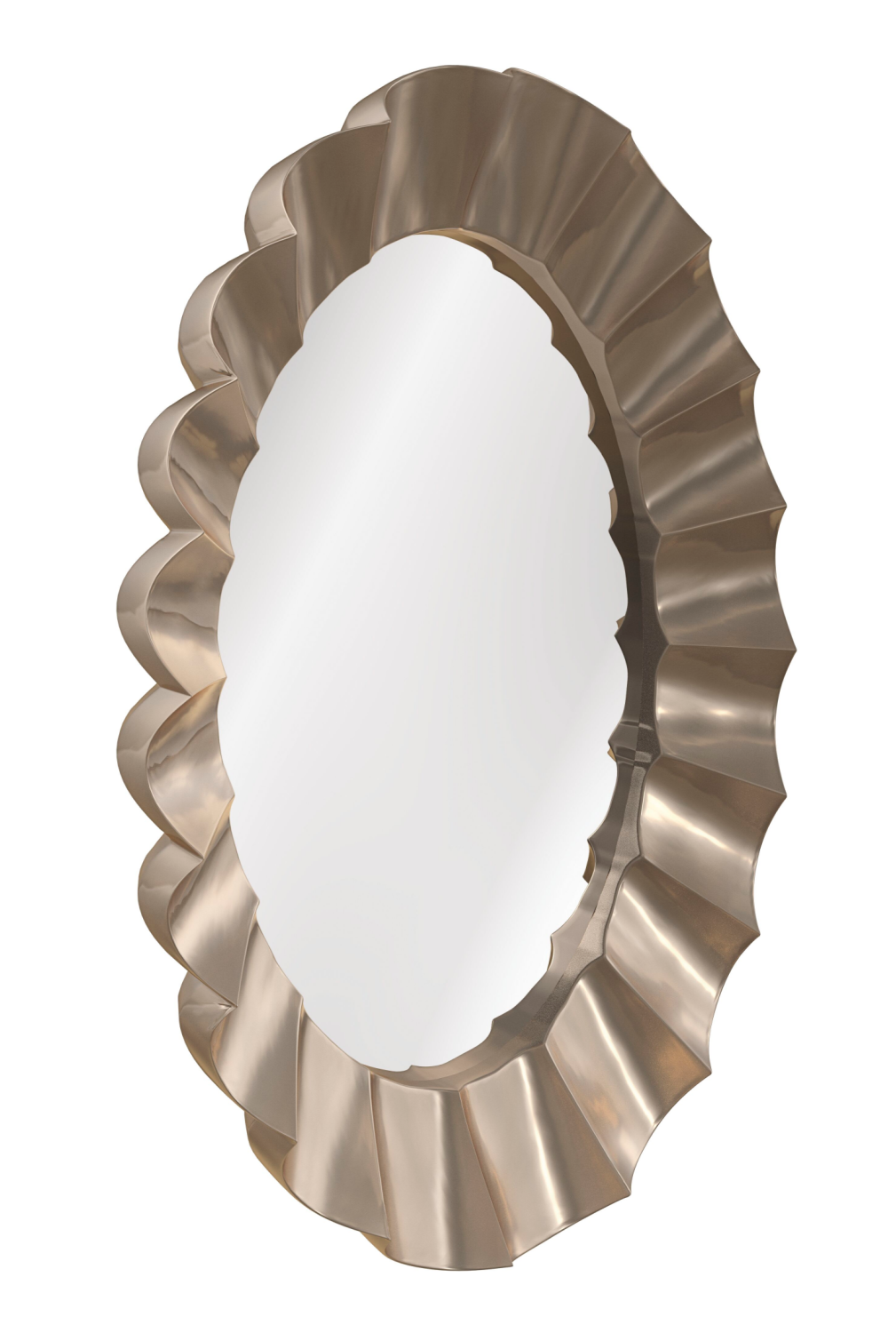 Scalloped Oval Mirror | Caracole Valentina | Oroa.com