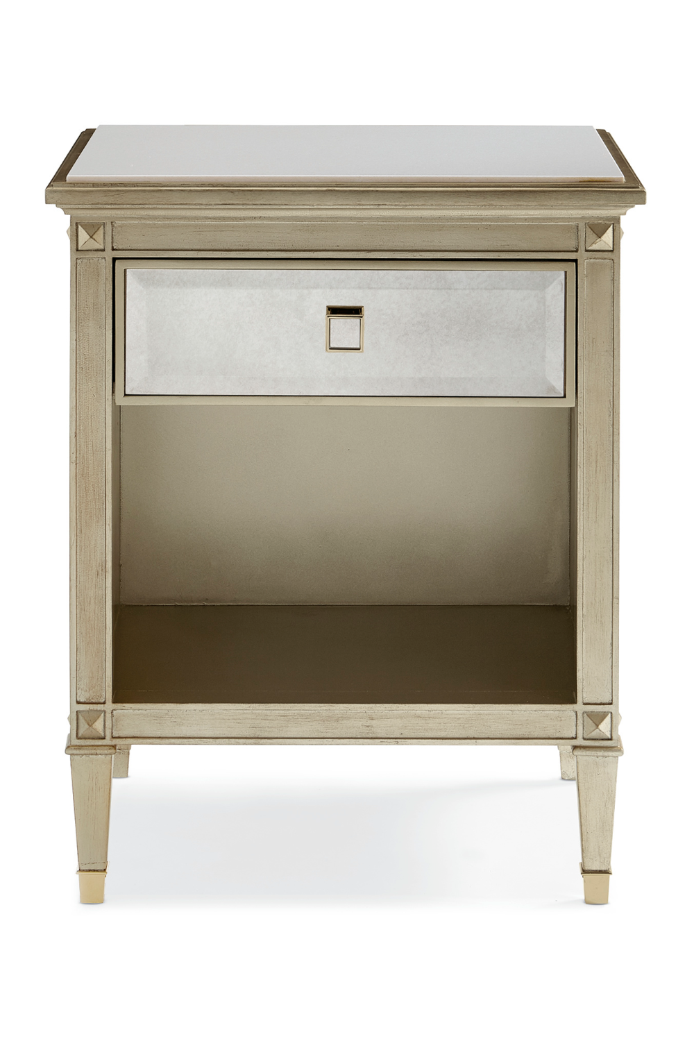 Beveled Antique Mirror Nightstand | Caracole You're A Beauty | Oroa.com