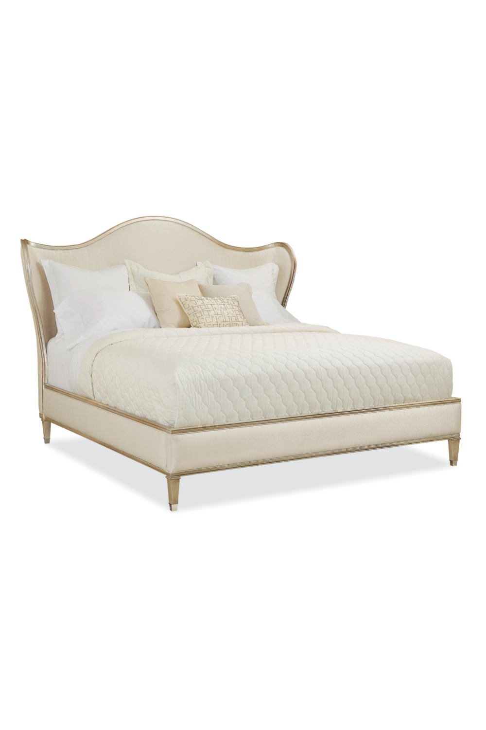 Winged Upholstered Bed | Caracole Bedtime Beauty | Oroa.com