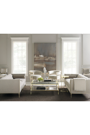 Neutral Sateen Dining Chair | Caracole Reserved Seating | Oroa.com